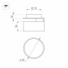 Встраиваемый светодиодный спот Arlight LGD-Pot-Built-R85-12W Warm3000 045780