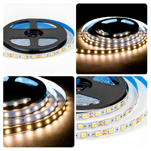 Светодиодная лента OGM 14,4W/m 60LED/m 5050SMD дневной белый 5M LSE-269