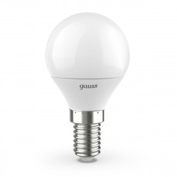 Лампа светодиодная Gauss E14 6.5W 4100K матовая 105101207