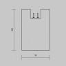 Уличный трековый светильник Maytoni Outdoor O-TR01-2-S-16WW3K