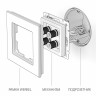 Акустическая розетка Werkel белая W1185001 4690389155536