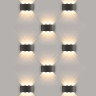 Уличный настенный светодиодный светильник Elektrostandard 1551 Techno Led черный a049671
