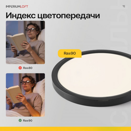 Потолочный светильник Imperium Loft Slim D30 Чёрный 178447-26