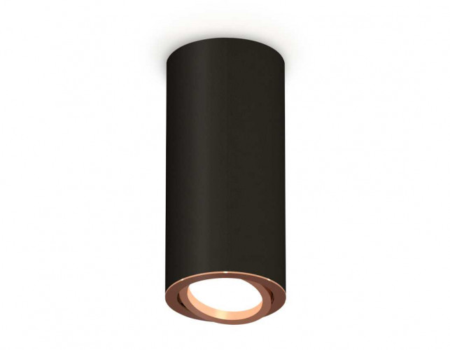 Комплект накладного светильника Ambrella light Techno Spot XS7443005 SBK/PPG черный песок/золото розовое полированное (C7443, N7005)