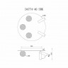 Потолочный светильник iLedex Telescope D4774-40 SBK