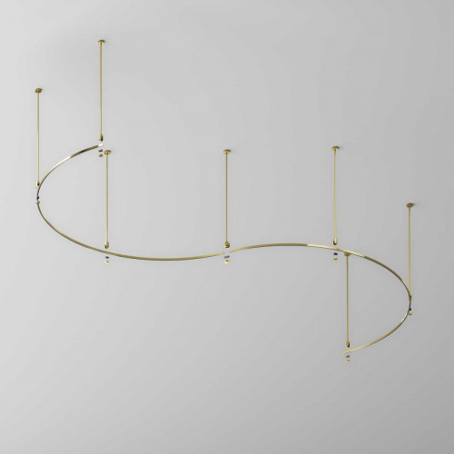 Шинопровод круглый из полукругов 1800мм Maytoni Technical FLARITY Busbar trunkings Flarity TRX154-2SR-D1800-BS