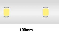 Светодиодная влагозащищенная лента DesignLed 6W/m 60LED/m 2835SMD теплый белый 50M 004375