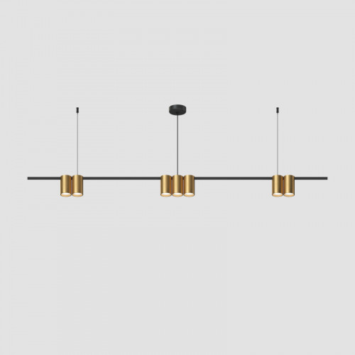 Подвесная люстра Denkirs Orbit DK4063-BK+SG
