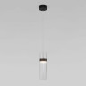 Подвесной светодиодный светильник Eurosvet Lumen 50244/1 Led черный/прозрачный