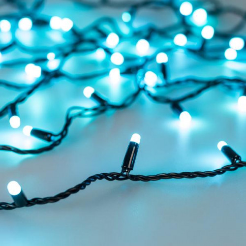 Уличная светодиодная гирлянда Ardecoled нить 230V разноцветная ARD-String-Classic-10000-Black-100Led-Milk-Sync RGB 028214