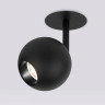 Встраиваемый светодиодный спот Elektrostandard Ball 9926 LED 12W 4200K черный a053738