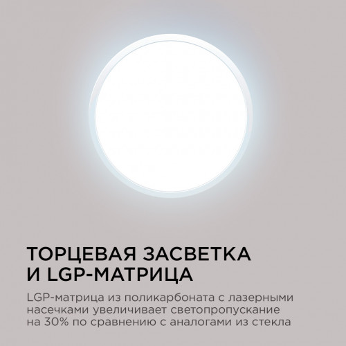 Настенно-потолочный светодиодный светильник Apeyron Spin 18-126